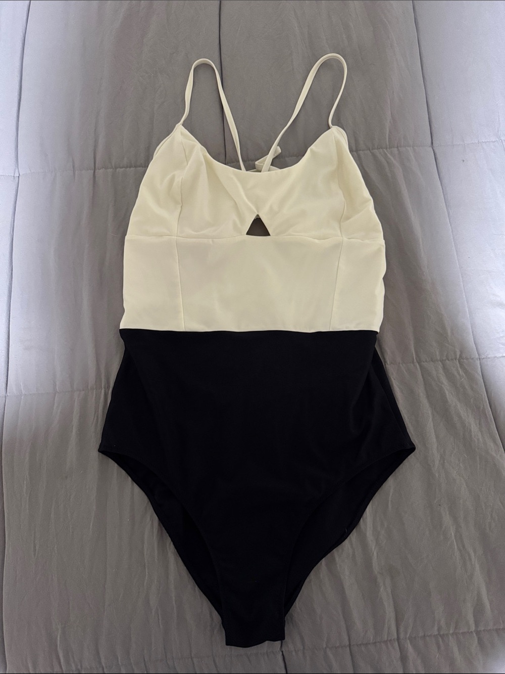 Summersalt Color Block Black & Cream One Piece 10.